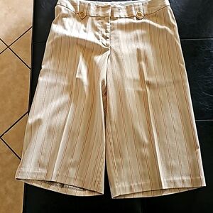 Dress Knickerbockers, beige with orange pinstripes